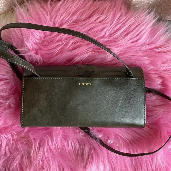 Lodis RFID Crossbody Leather Wallet NWOT - Picture 2 of 7